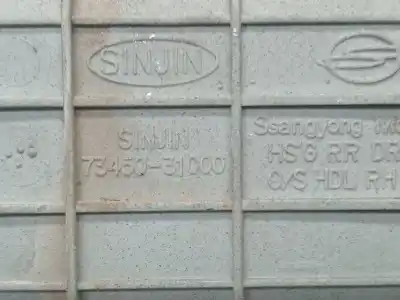 Pezzo di ricambio per auto di seconda mano maniglia esterna posteriore destra per ssangyong kyron 200 xdi limited riferimenti oem iam 7345031000  