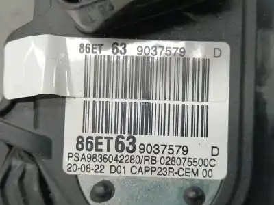 Peça sobressalente para automóvel em segunda mão pedal acelerador por citroen berlingo shine m referências oem iam 9836042280  