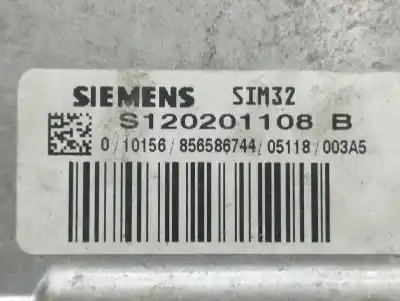 Peça sobressalente para automóvel em segunda mão centralina de motor uce por renault clio ii fase ii (b/cb0) authentique referências oem iam s120201108b  