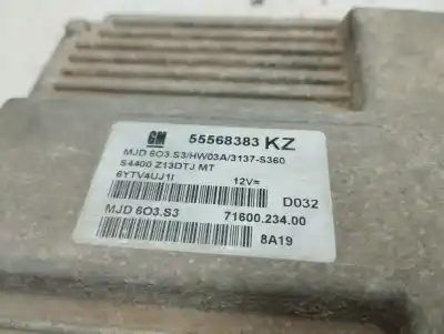 Peça sobressalente para automóvel em segunda mão centralina de motor uce por opel corsa d cosmo referências oem iam 55568383kz  