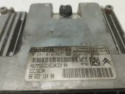 Second-hand car spare part ecu engine control for peugeot 207 xs oem iam references 9662212480  