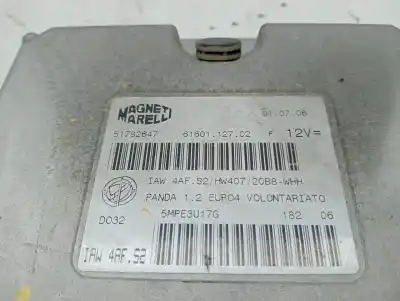 Peça sobressalente para automóvel em segunda mão centralina de motor uce por fiat panda (169) 1.2 8v dynamic referências oem iam 51782647  