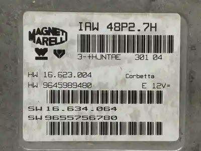 Peça sobressalente para automóvel em segunda mão centralina de motor uce por citroen c2 furio referências oem iam 9645989480  