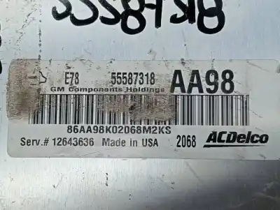 Second-hand car spare part ecu engine control for opel corsa d cmon oem iam references 55587318  12643636