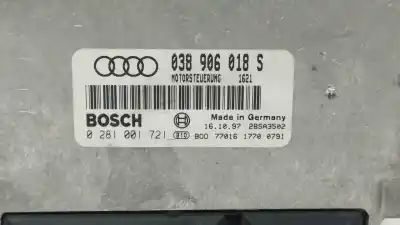 Second-hand car spare part ecu engine control for audi a4 berlina (b5) 1.9 tdi oem iam references 038906018s  0281001721