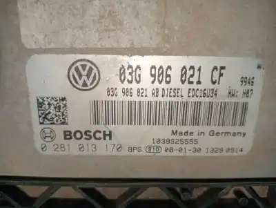 Автозапчастина б/у ебу контролер двигуна для volkswagen eos (1f7, 1f8) 2.0 tdi посилання на oem iam 0281013170  