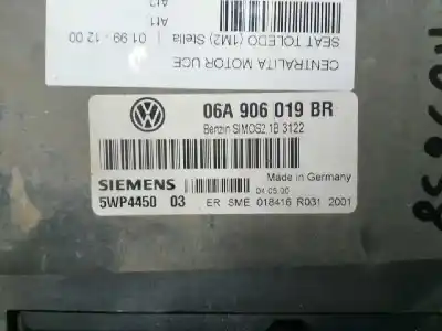 Автозапчастина б/у ебу контролер двигуна для seat toledo (1m2) stella посилання на oem iam 06a906019br  