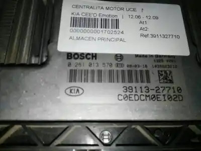 Second-hand car spare part ecu engine control for kia cee´d emotion oem iam references 3911327710  
