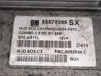 Second-hand car spare part ecu engine control for opel combo cargo oem iam references 55578395sx  
