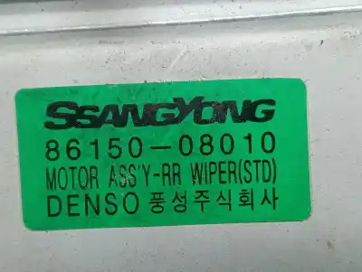 Second-hand car spare part rear windshield wiper motor for ssangyong rexton 270 xdi limited oem iam references 8615008010  