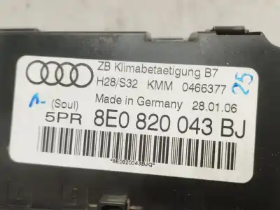 Second-hand car spare part climate control for audi a4 b7 (8ec) 1.9 tdi oem iam references 8e0820043bj  