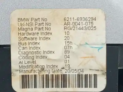 Peça sobressalente para automóvel em segunda mão quadrante por mini mini (r50,r53) one referências oem iam 62116936294  
