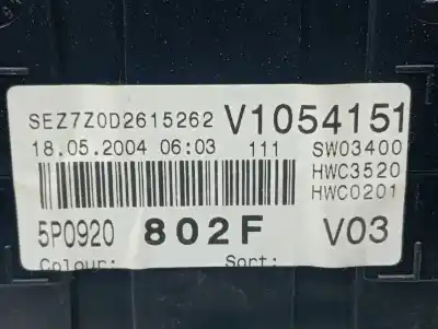 Second-hand car spare part dashboard for seat altea (5p1) reference oem iam references 5p0920802f  