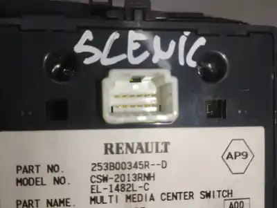 Автозапчастина б/у многофункційне управління для renault scenic iii xmod bose посилання на oem iam 253b00345r  