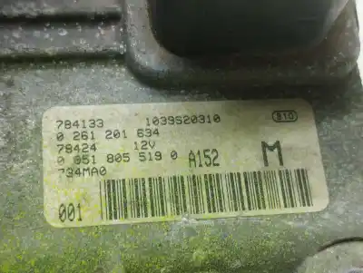 Second-hand car spare part ecu engine control for lancia ypsilon (101) 1.4 16v oro (10.2006->) oem iam references 0261201634  