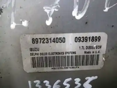 Peça sobressalente para automóvel em segunda mão centralina de motor uce por opel combo corsa c referências oem iam 8972314050  