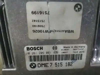 Second-hand car spare part ecu engine control for bmw serie 3 compact (e46) 316ti oem iam references 0261209001  
