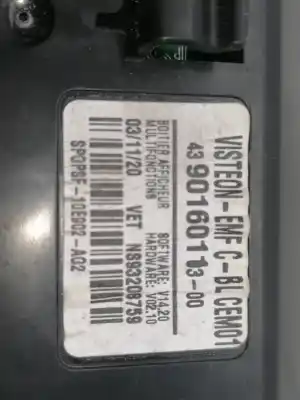 Second-hand car spare part multifunction display for citroen berlingo feel m oem iam references 439016011300  ns93208759
