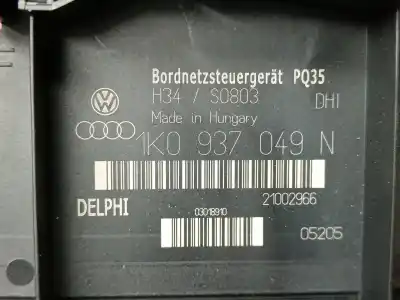 Second-hand car spare part fuse box unit for seat altea (5p1) reference oem iam references 1k0937049n  