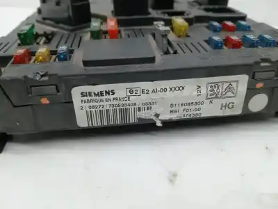 Peça sobressalente para automóvel em segunda mão caixa de fusíveis e relés por citroen c2 sx referências oem iam 9652474380  
