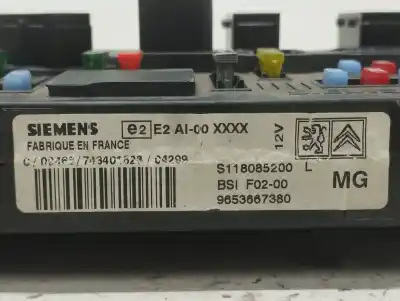 Peça sobressalente para automóvel em segunda mão caixa de fusíveis e relés por citroen c2 furio referências oem iam s118085200l  