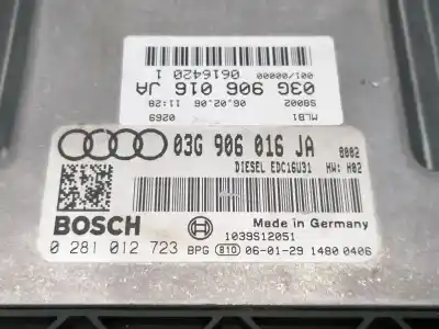 Peça sobressalente para automóvel em segunda mão centralina de motor uce por audi a4 b7 (8ec) 1.9 tdi referências oem iam 03g906016ja  0281012723