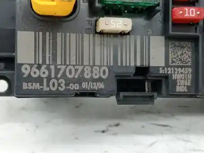Second-hand car spare part fuse box unit for citroen c3 1.1 collection oem iam references 9661707880  