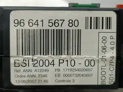 Second-hand car spare part fuse box unit for citroen c2 collection oem iam references 9664156780  