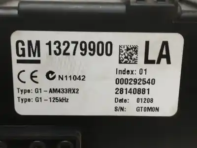 Second-hand car spare part fuse box unit for opel corsa d cosmo oem iam references 13279900  