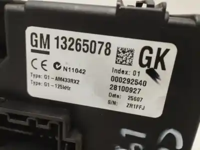 Second-hand car spare part fuse box unit for opel corsa d cosmo oem iam references 13265078  