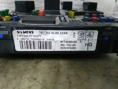 Peça sobressalente para automóvel em segunda mão caixa de fusíveis e relés por citroen c2 vtr referências oem iam 9652474380  s118085300k