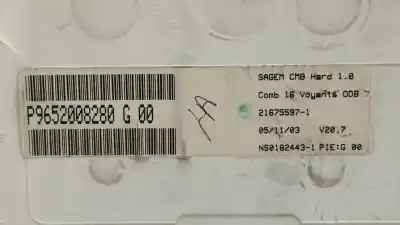 Peça sobressalente para automóvel em segunda mão quadrante por citroen c2 (jm_) 1.1 referências oem iam 9652008280 216672523 9652008280