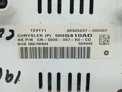 Second-hand car spare part dashboard for jeep compass limited 4x4 oem iam references 68080410ad 2737170 cr0035307k0cd