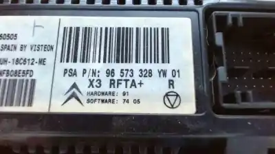 Peça sobressalente para automóvel em segunda mão comando de sofagem (chauffage / ar condicionado) por citroen c5 iii (rd_) 2.0 hdi (rdrhda) referências oem iam 96573328