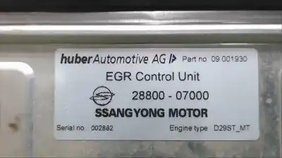 Автозапчастина б/у ебу контролер двигуна для ssangyong musso 2.9 d посилання на oem iam 2880007000  