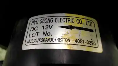 Автозапчастина б/у вентилятор опалення для ssangyong musso 2.9 d посилання на oem iam 40510390  