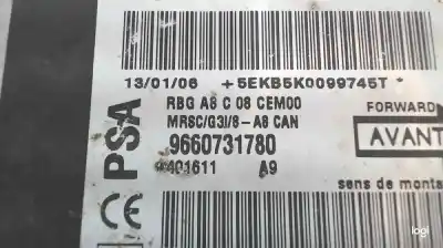 Peça sobressalente para automóvel em segunda mão centralina de airbag por citroen c3 kfvtu3jp referências oem iam 9660731780