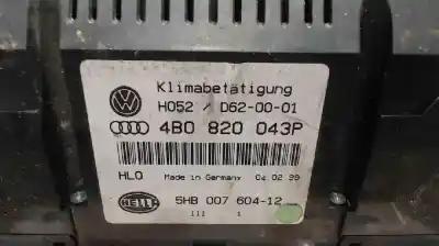 Peça sobressalente para automóvel em segunda mão comando de sofagem (chauffage / ar condicionado) por audi a6 c5 (4b2) 2.5 tdi referências oem iam 4b0820043p