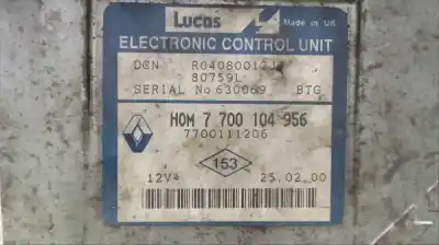 Second-hand car spare part ECU ENGINE CONTROL for RENAULT KANGOO  OEM IAM references 7700104956  
