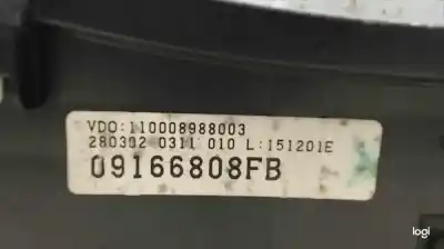 Pièce détachée automobile d'occasion compteur de vitesse tableau de bord pour corsa combo corsa c familiar références oem iam 09166808fb