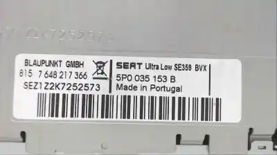 Tweedehands auto-onderdeel audiosysteem / radio-cd voor seat altea xl (5p5, 5p8) 1.4 tsi oem iam-referenties 5p0035153