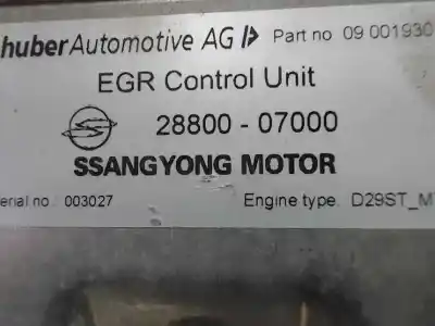 Автозапчастина б/у ебу контролер двигуна для ssangyong musso 2.9 d посилання на oem iam 2880007000