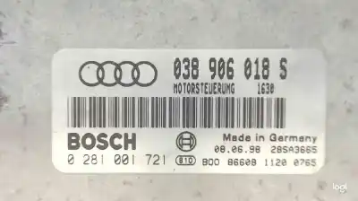 Peça sobressalente para automóvel em segunda mão centralina de motor uce por audi a4 b5 avant (8d5) 1.9 tdi referências oem iam 038906018s  0281001721