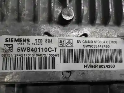 Peça sobressalente para automóvel em segunda mão centralina de motor uce por citroen c3 8hx(dv4td) referências oem iam 5ws40110ct
