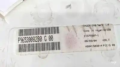 Peça sobressalente para automóvel em segunda mão quadrante por citroen c3 8hx(dv4td) referências oem iam 9652008280  