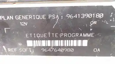 Peça sobressalente para automóvel em segunda mão centralina de motor uce por citroen berlingo wjzdw8 referências oem iam 9647640980