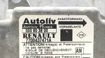 Автозапчасти б/у блок управления подушками безопасности за renault scenic rx4 (ja0) 2.0 16v sportway ссылки oem iam 7700437471