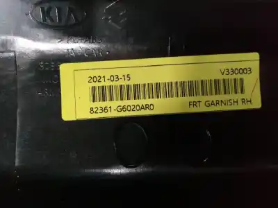 Автозапчасти б/у обивка передней правой двери за kia picanto iii (ja) 1.2 mpi ссылки oem iam m0520g6280ar0  