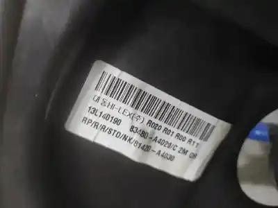 Peça sobressalente para automóvel em segunda mão elevador de vidros traseiro direito por kia carens (rp) d4fd referências oem iam 83480a4020
