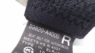 Peça sobressalente para automóvel em segunda mão cinto de segurança traseiro direito por kia carens (rp) d4fd referências oem iam 89820a4000